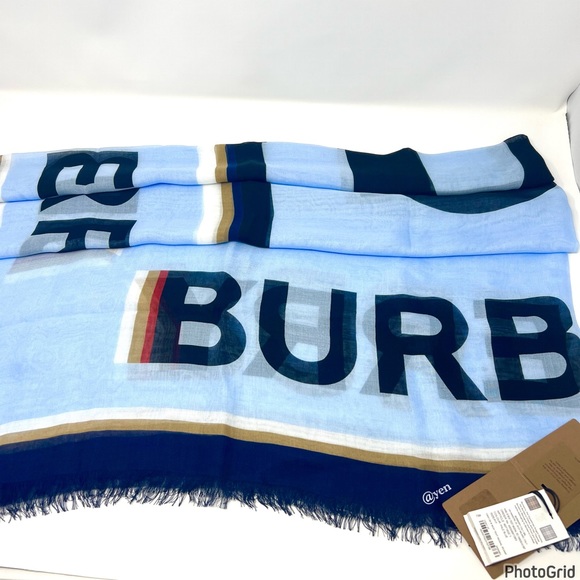 Burberry MU B Tox Text Modal scarf - Picture 4 of 11
